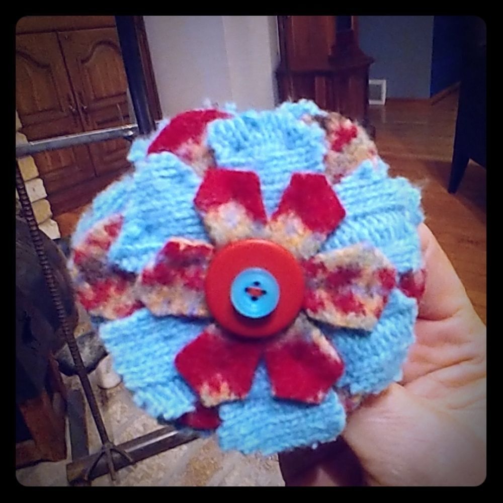 ⭐3 for $20⭐ Upcycled Felted Wool Flower Pin